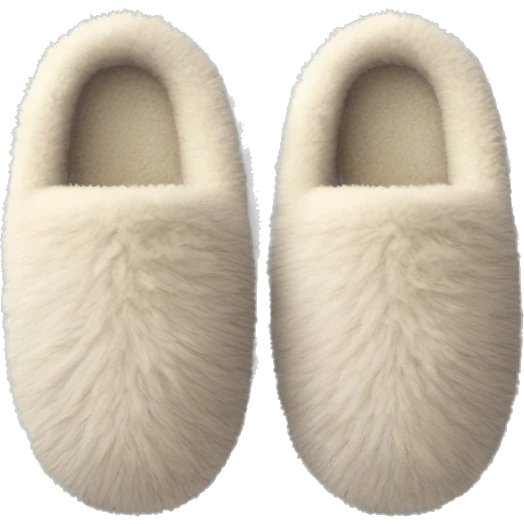 comfy fuzzy slippers emoji
