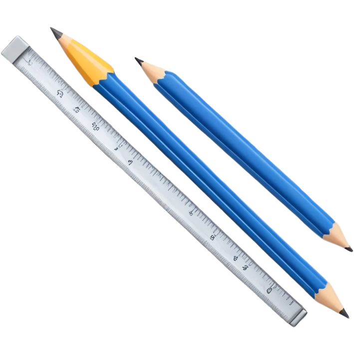 blueprint plan with a pencil and ruler emoji
