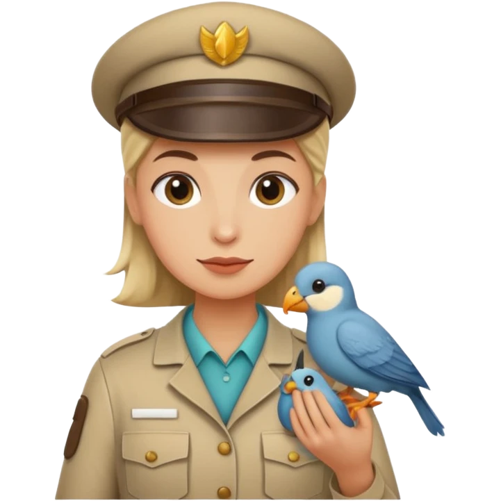 Zookeeper with bird emoji