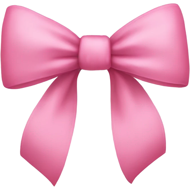Pink bow emoji
