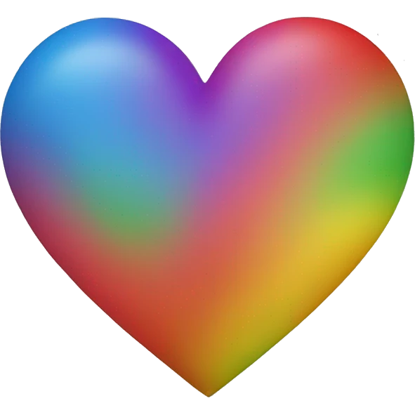 Rainbow heart  emoji