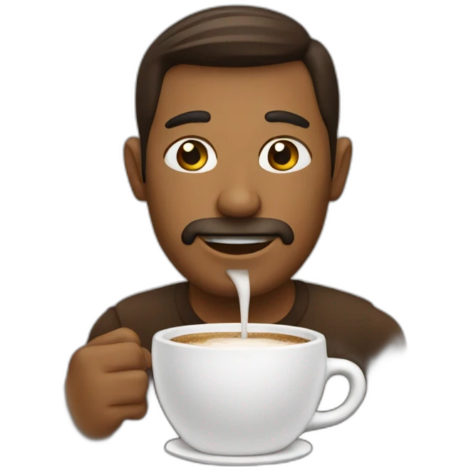 Drinking coffee emoji