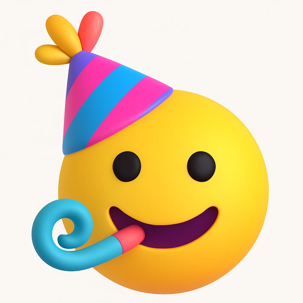 party hat emoji