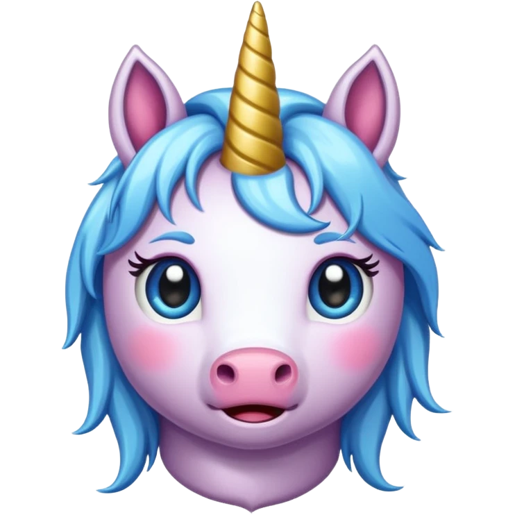 cry unicorn emoji