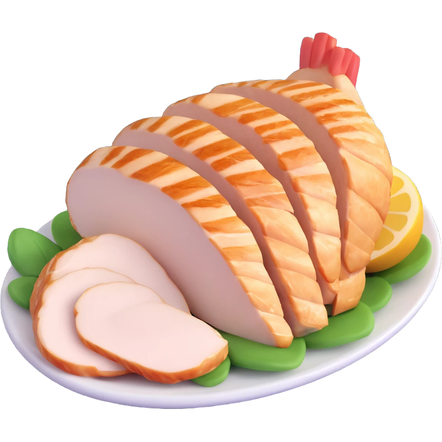 sliced chicken breast emoji