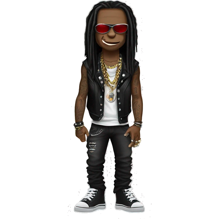 Lil Wayne in Punk Rocker costume emoji