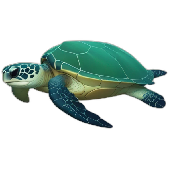 Tortue et raie manta emoji