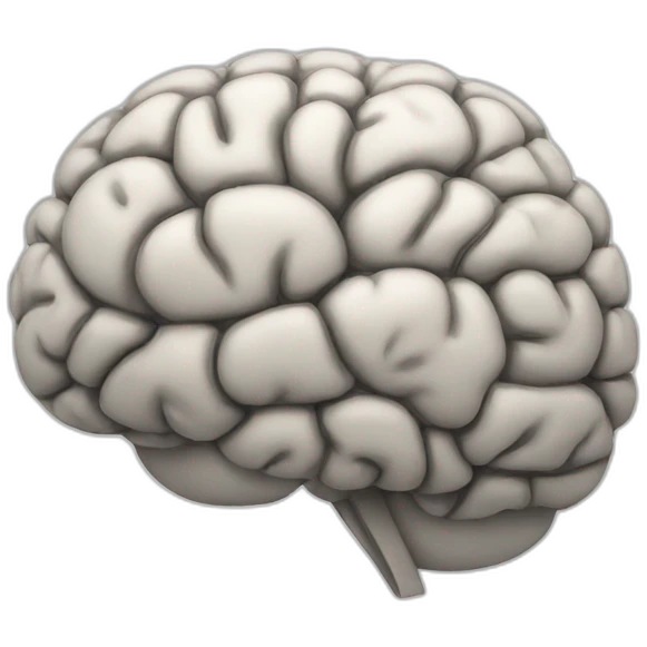 cartoon brain emoji