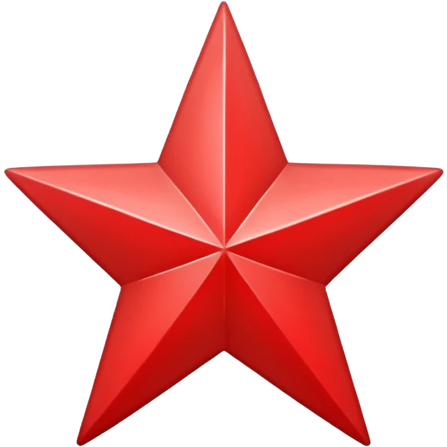 Grey star with red star on inside emoji
