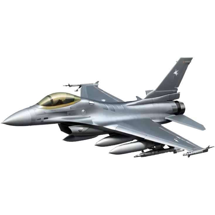 F-16 Fighting Falcon jet emoji