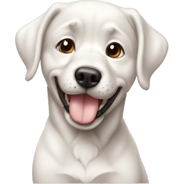 cachorro na academia segurando peso emoji