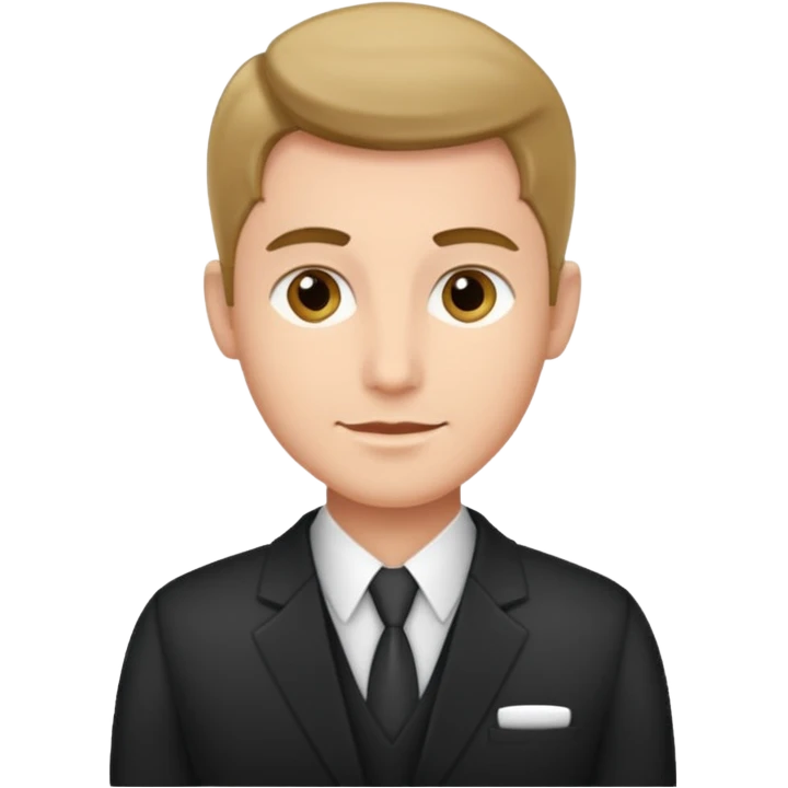 Je veux un réceptionniste d"hotel élégant masculin emoji