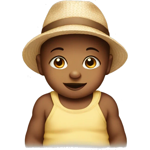 Baby with hat emoji