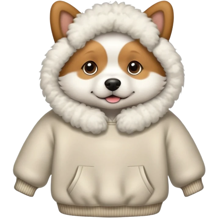 Dog wearing a pullover  emoji