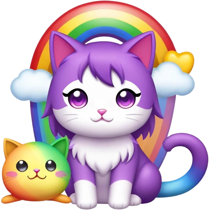 Aphmau toys called meemeows rainbow edition emoji