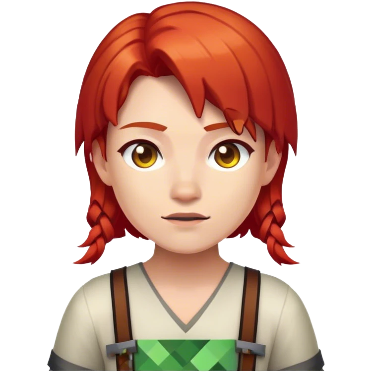 minecraft red head emoji