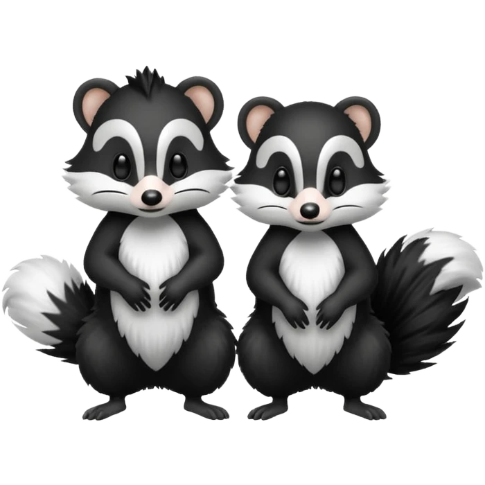 2 skunks  emoji