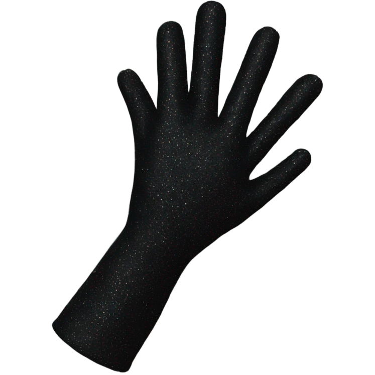 black sparkly elegant long gloves emoji