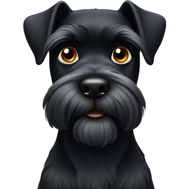 black schnauzer  emoji