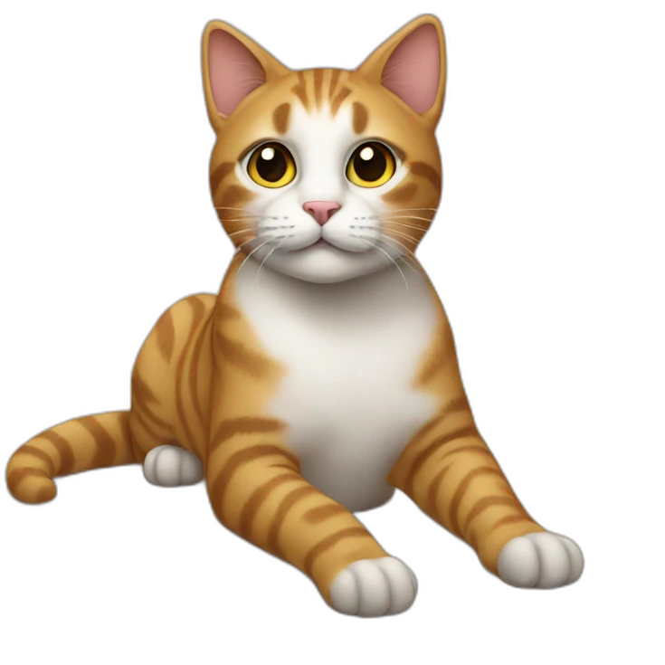 Cat on a table emoji