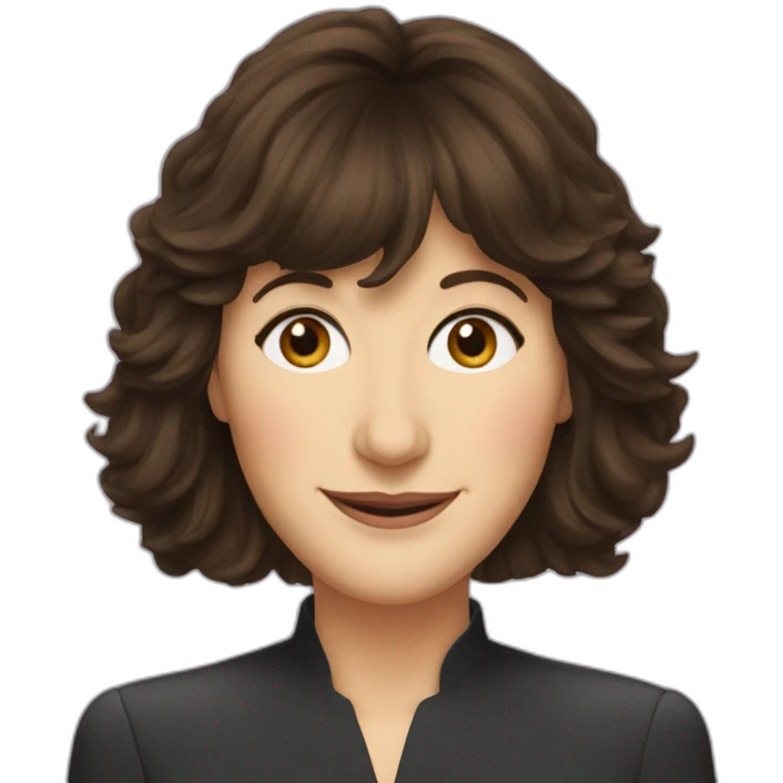 Mary Steenburgen with bangs emoji