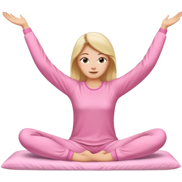 {
      "type": "human",
      "look": "pink pyjama lady, long sleeves, stretching arms",
    } emoji