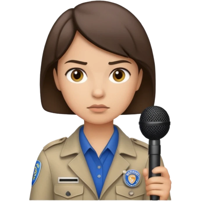 field reporter from News channel emoji
