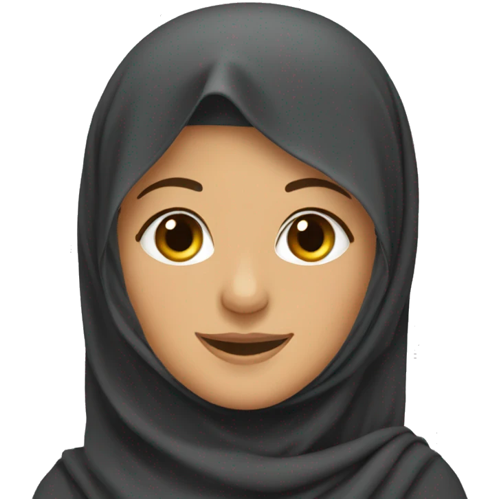 afghan woman with burqa Smiling emoji
