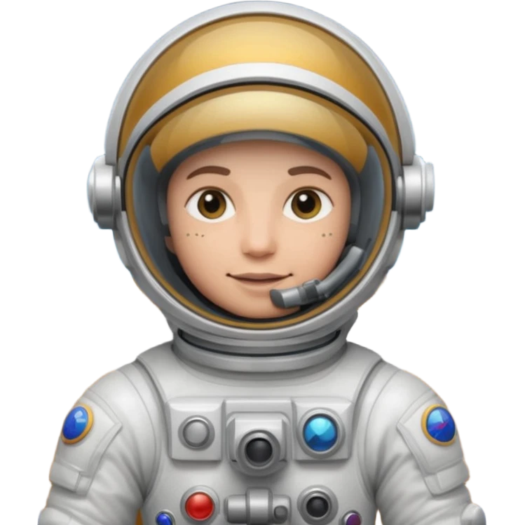 Make a astronaut with a raygun emoji