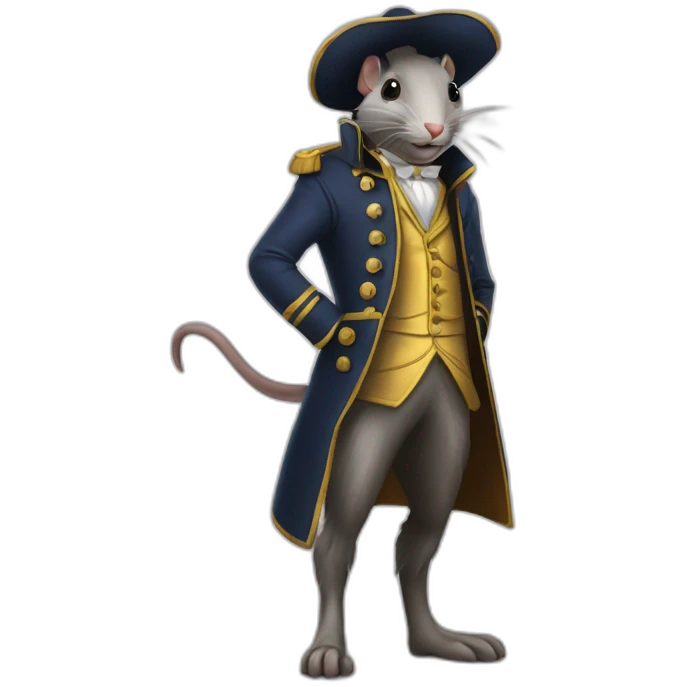 Éric Zemour chevauche  un rat emoji