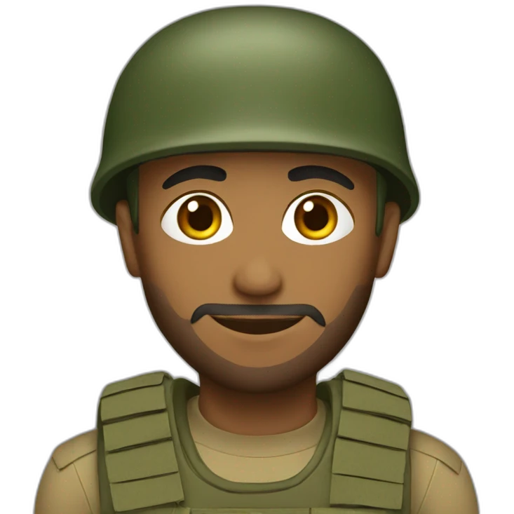 Muslim soldier  emoji