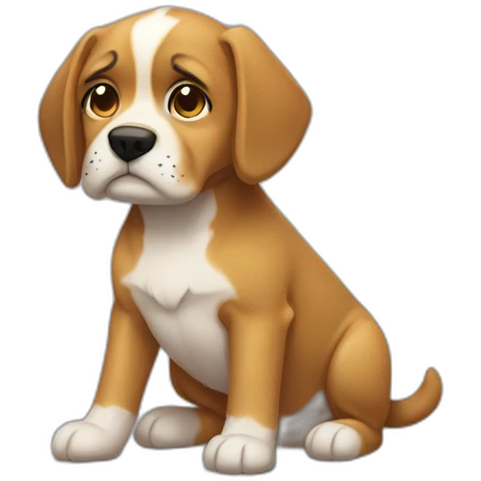 carita de perrito triste emoji