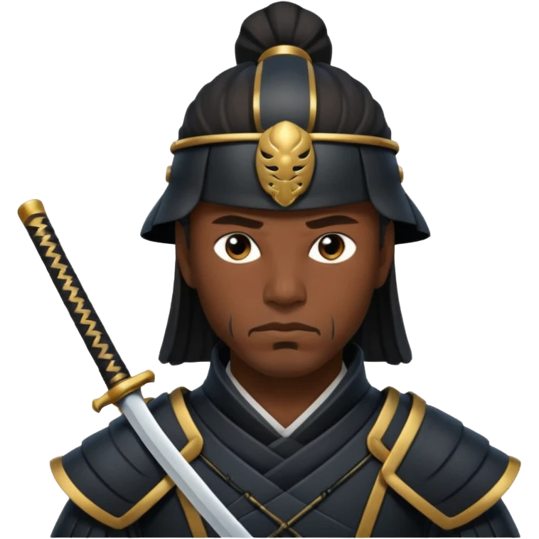black samurai emoji