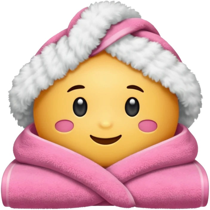 Toalha rosa emoji