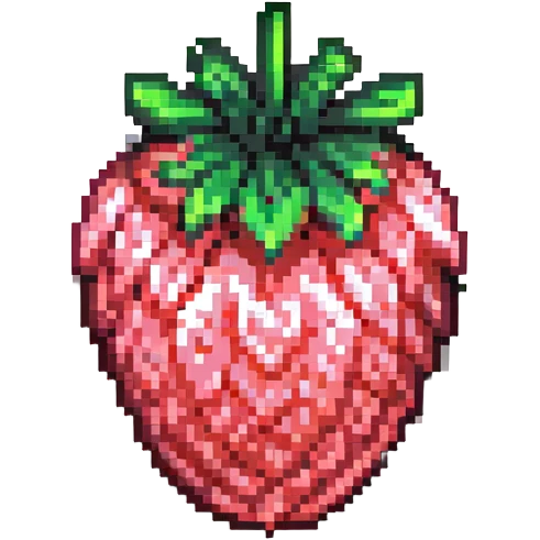 neon acid strawberry emoji