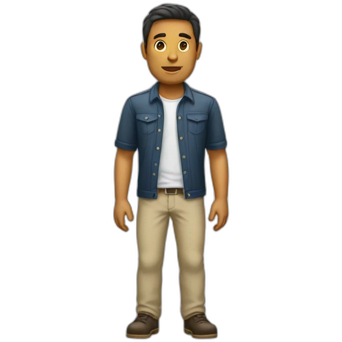 homme portant une mini jupe emoji