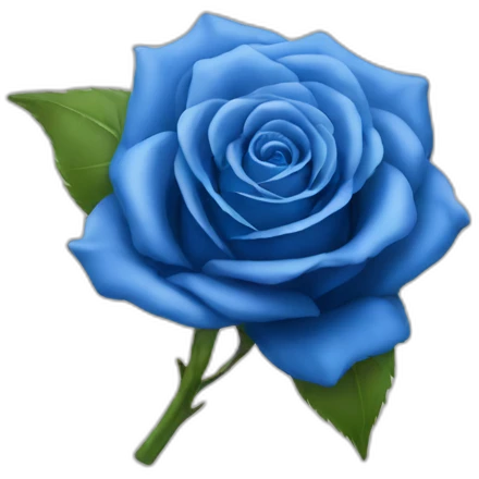 blue rose emoji