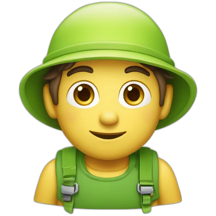 Plombier avec grenouille emoji