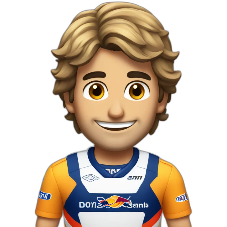 Carlos Sainz sweat smile emoji