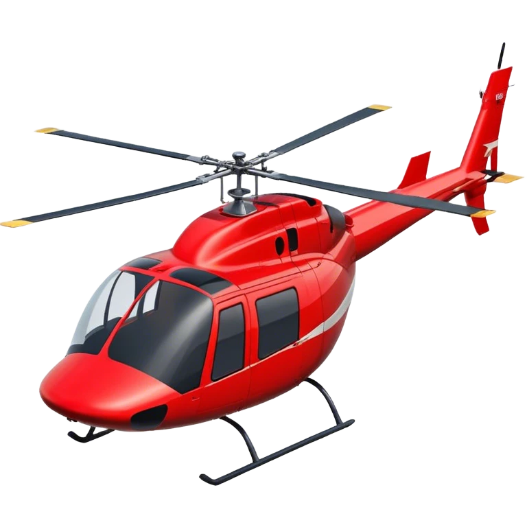 Bell 206 - Bell Helicopter (Model Year: 2021) (Iconic colour: Red) emoji