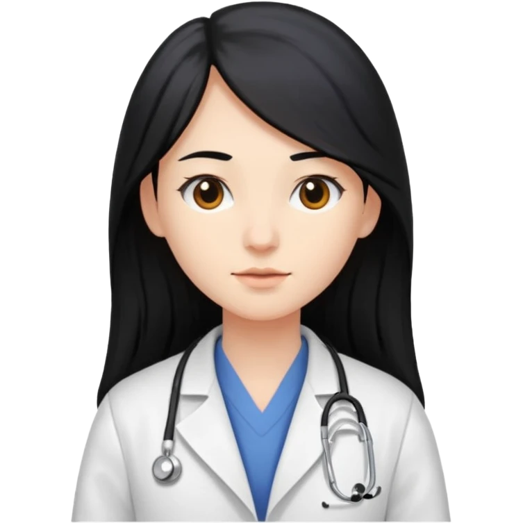 second year of medicine, but avatar with long black hair emoji