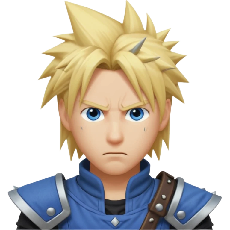Cloud FF7 character emoji emoji