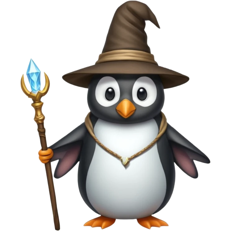 Penguin Wizard emoji