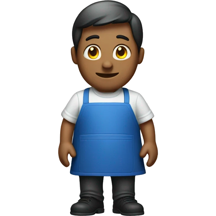 guy in a blue apron cook emoji