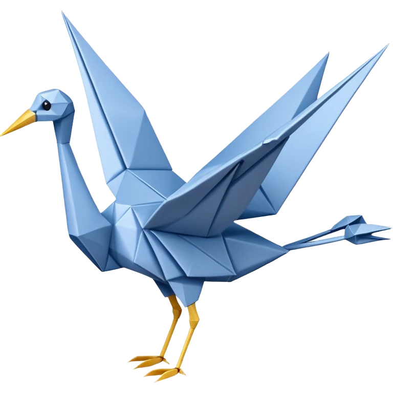 Un M en origami emoji