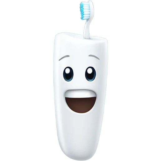 white toothbrush emoji