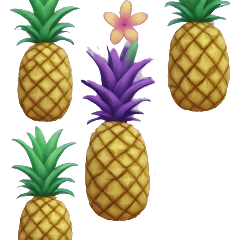 Purple pineapple emoji