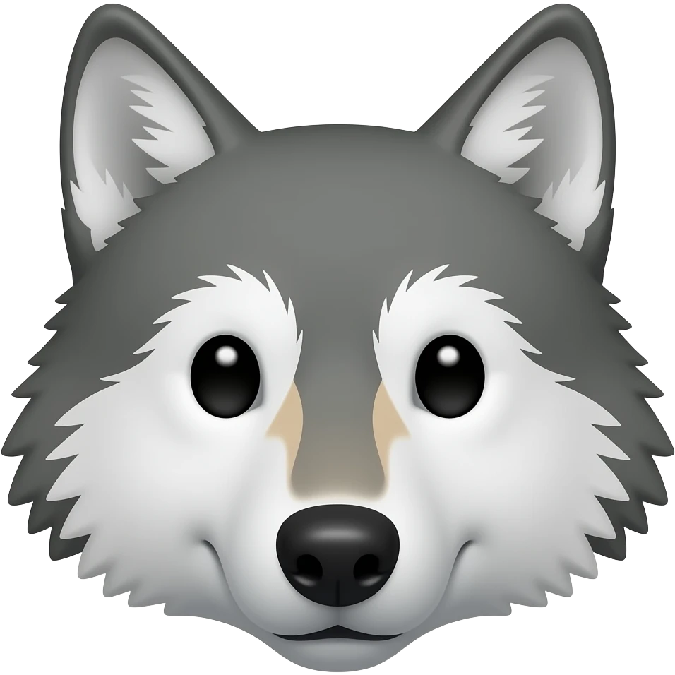 Wolf ears without head emoji