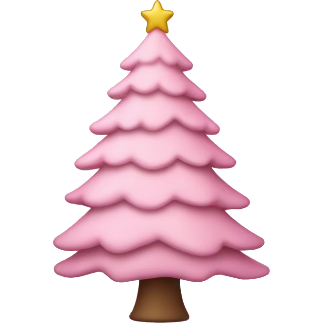 Light Pink Christmas tree  emoji