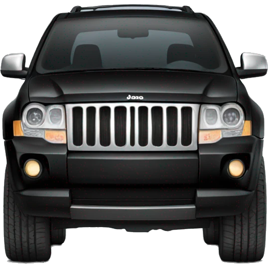 2008 Black Jeep grand Cherokee  emoji